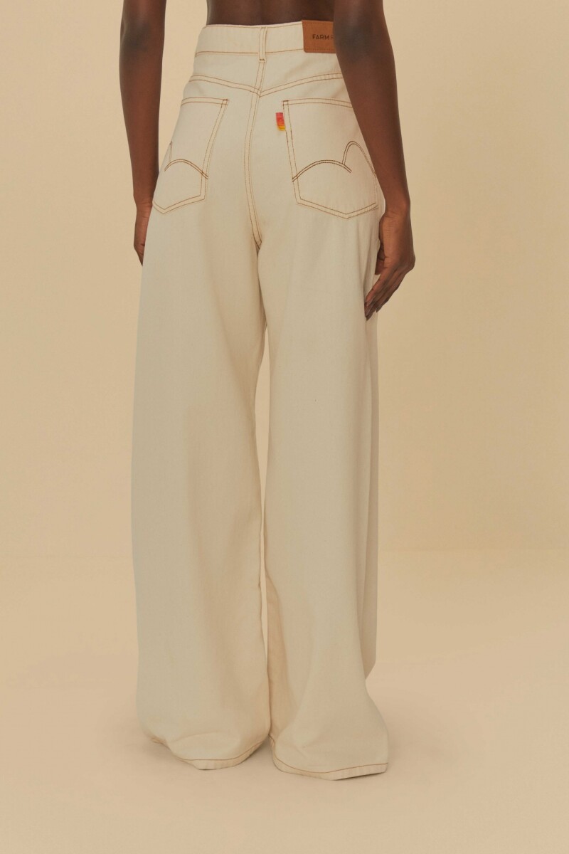 PANTALON RELAXED Blanco