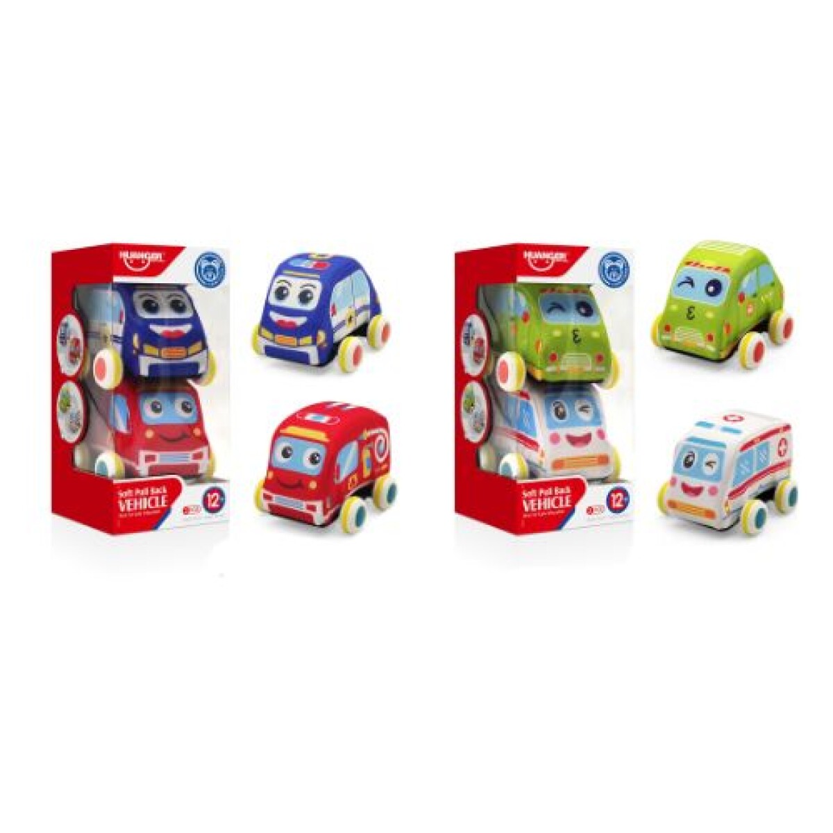 Set De 2 Autitos de Tela a Fricción - Set De 2 Autitos De Tela A Fricción 