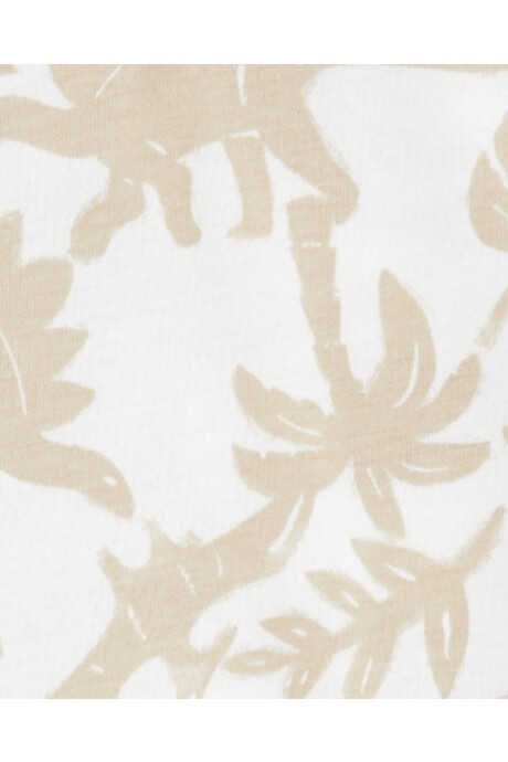Set dos piezas de algodón, pantalón y body henley diseño dinos Sin color