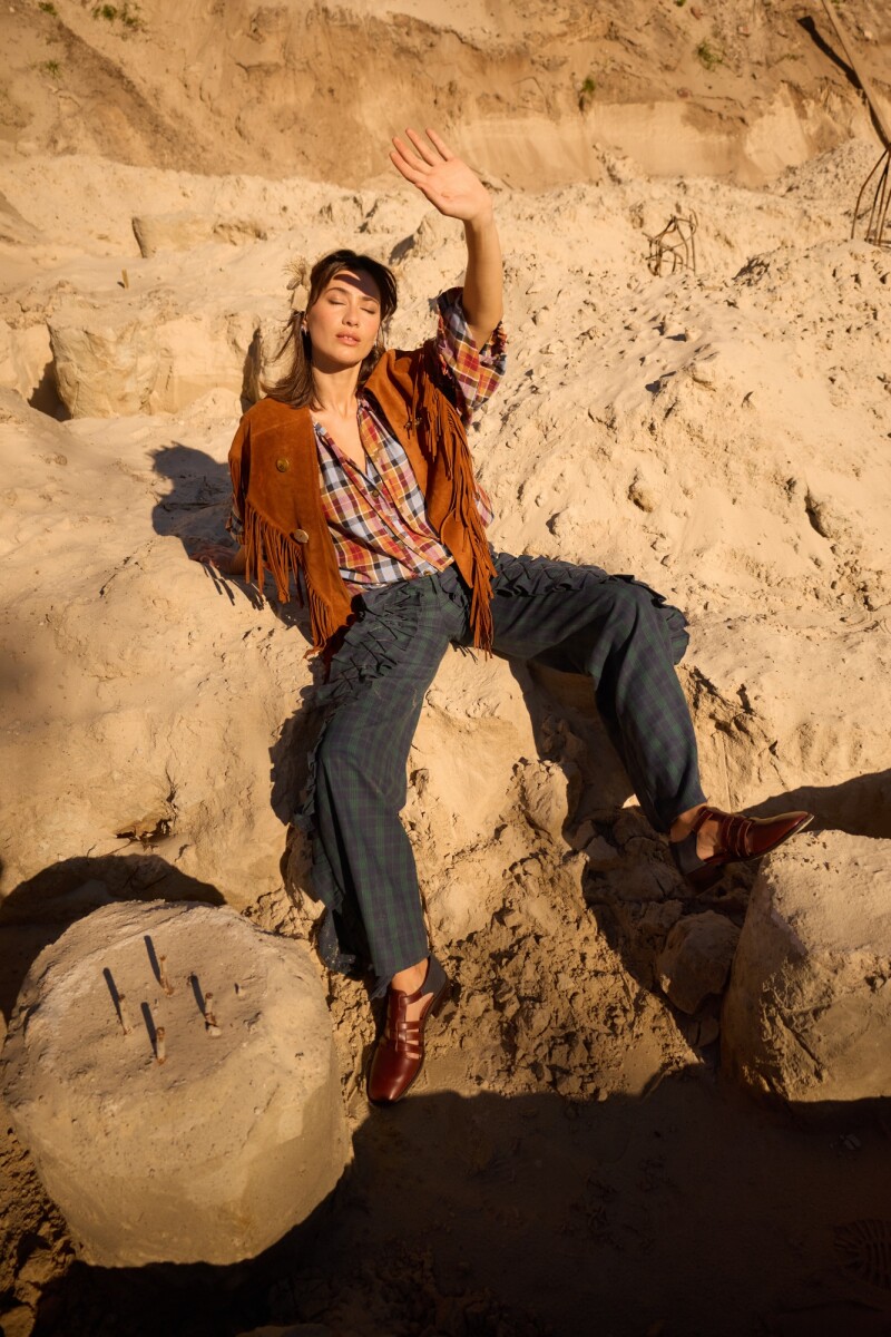 Cuadrillé Dancing Queen Pants - Azul / Verde 