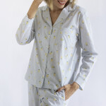 Camisa Mangas Larga y Pantalón Dama Limones Colección 2025 M