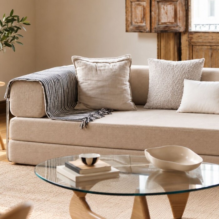 Sillón Cama Teddy Beige