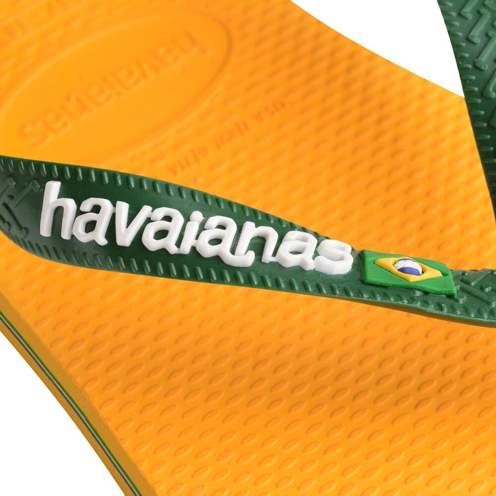Sandalias Havaianas Brasil Logo Hombre Amarillo Pop