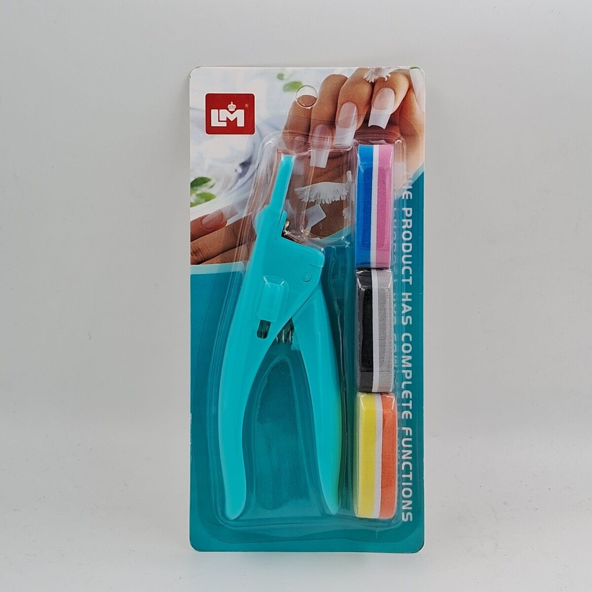 Set manicure para uñas postizas - Color Turquesa 
