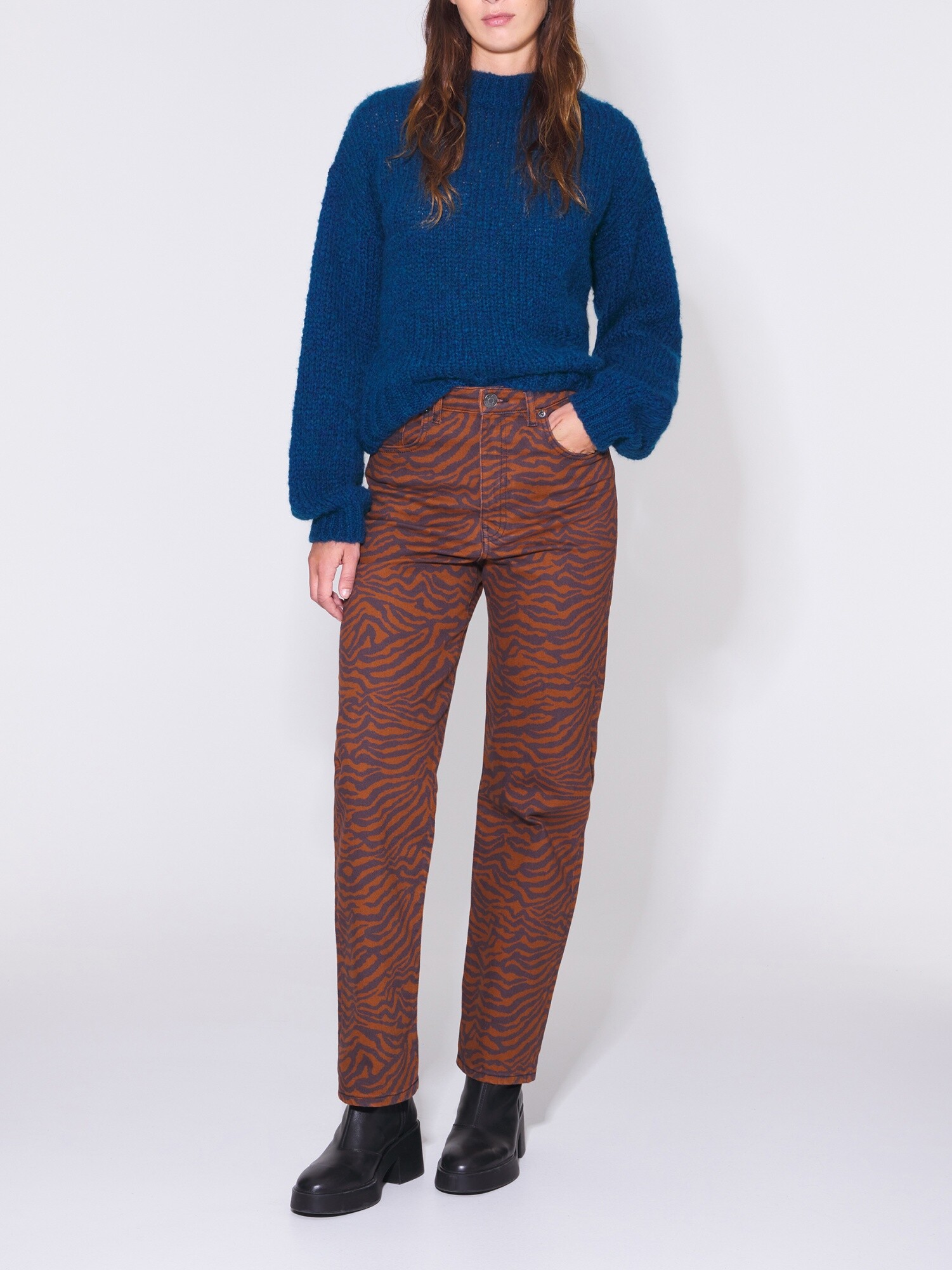 Pantalon discount vaquero marron