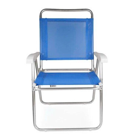 Reposera Alta Plegable en Aluminio Mor Master Plus Fashion Azul