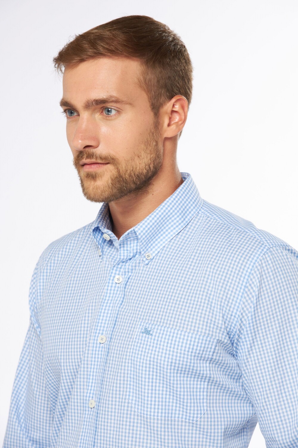 CAMISA SPORT A CUADROS Azul