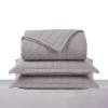 Acolchado 1 Plaza | 1 Plaza y Media - Basic 200 Hilos Gris