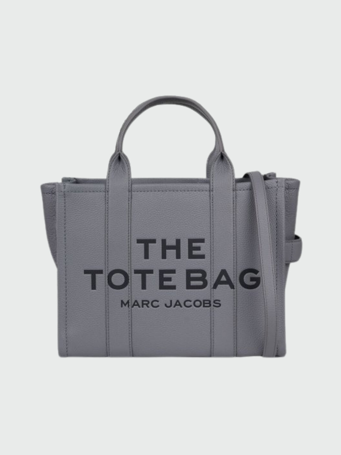 MARC JACOBS - THE LEATHER MEDIUM TOTE BAG Gris