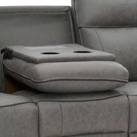 Sillon Recliner Apollo 3 Cuerpos Marrion Gris