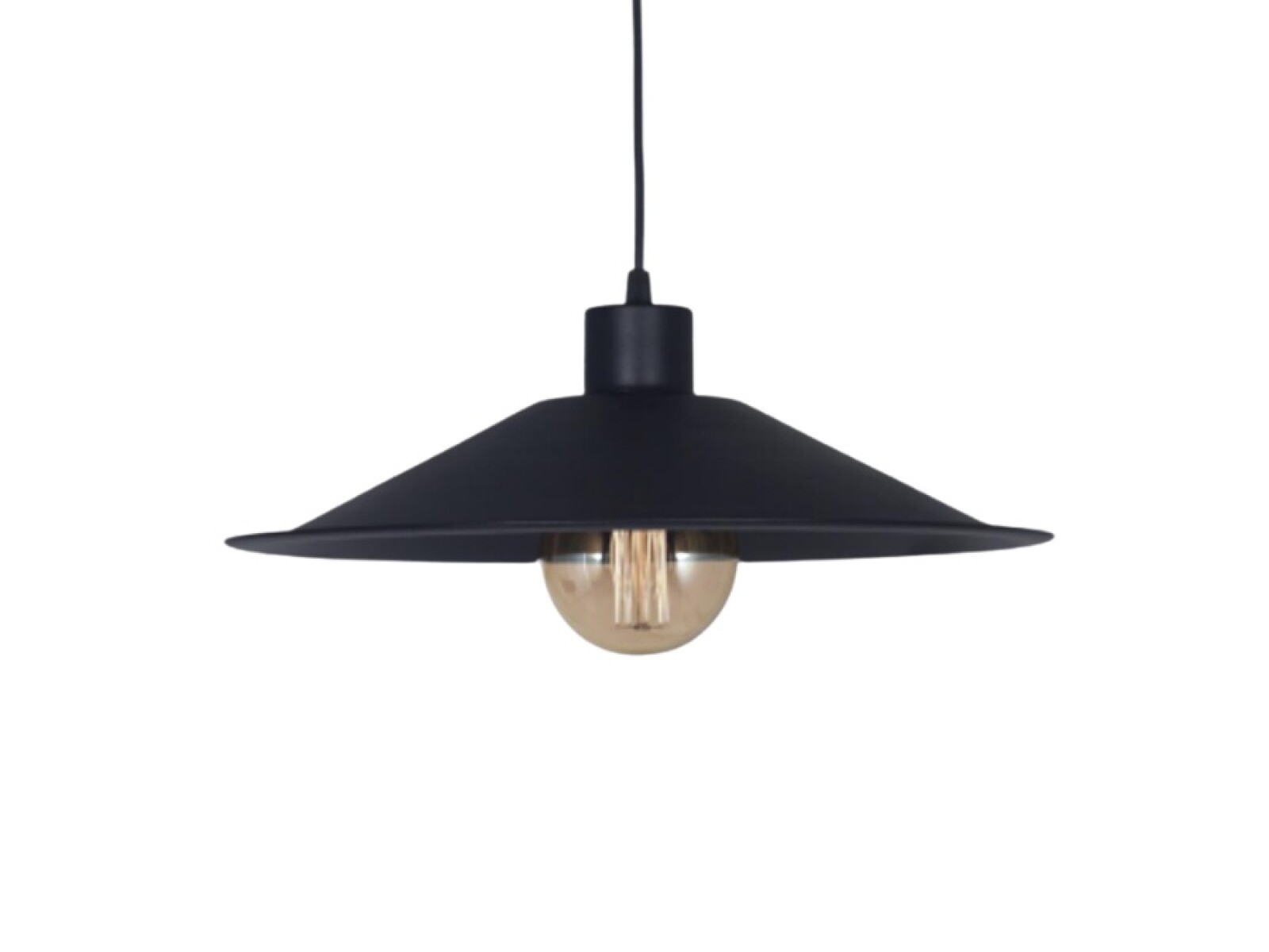 COLGANTE ENSENADA 1L E27 25CM NEGRO 