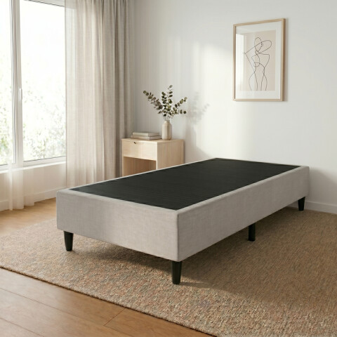 Base BOX Una Plaza 88x188x35 cm – Soporte Firme para Colchón | Gris Base BOX Una Plaza 88x188x35 cm – Soporte Firme para Colchón | Gris
