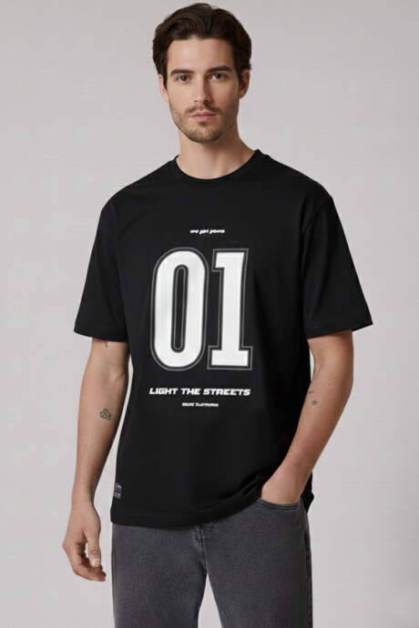 T-SHIRT SHORIA DIXIE Negro