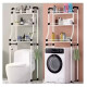 Mueble Organizador Sobre Inodoro Baño 3 Estantes Acero Mueble Organizador Sobre Inodoro Baño 3 Estantes Acero