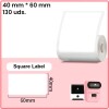 Etiqueta 40mm*60mm blanca impresora M110 130 uds. Etiqueta 40mm*60mm blanca impresora M110 130 uds.