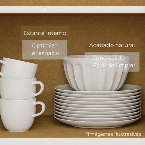 Bajo Mesada 3 Puerta 1 Cajón + Aereo 3 Puertas Blanco Bajo Mesada 3 Puerta 1 Cajón + Aereo 3 Puertas Blanco