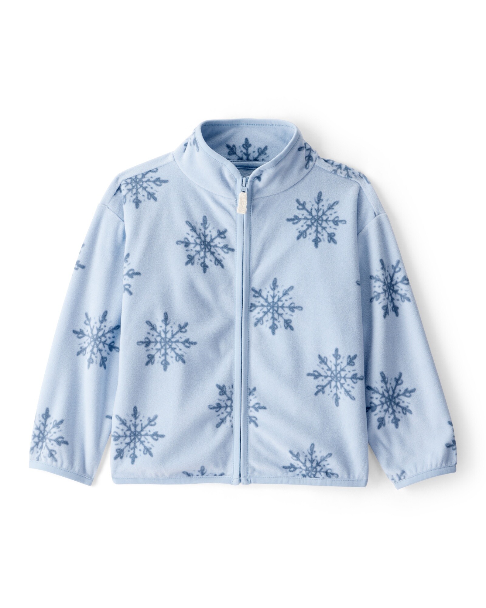 Campera de micropolar, diseño copos de nieve Sin color
