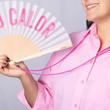 Cuerda para colgar abanico rosado Sc