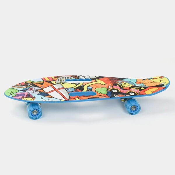 Skate Longboard Patineta Ruedas Siliciona Trucks Aluminio Color Variante Azul
