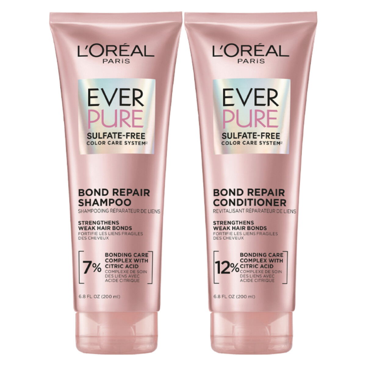 Pack L'Oréal Paris Ever Pure Bond Repair Shampoo 200ml + Acondicionador 200ml 