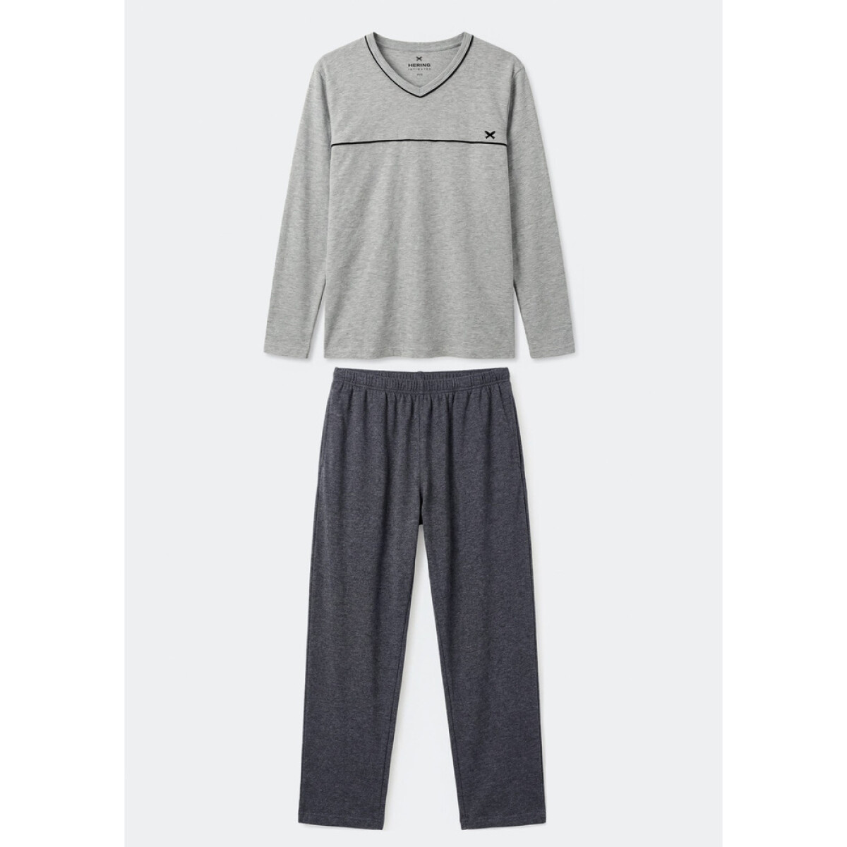 PIJAMA ML MASC - CINZA 