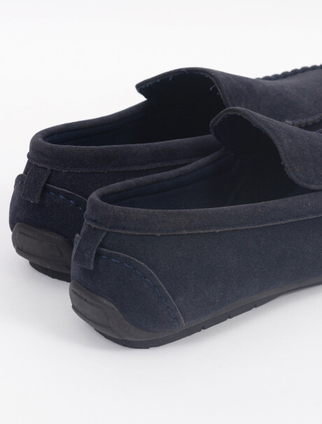 Mocasin gamuza azul