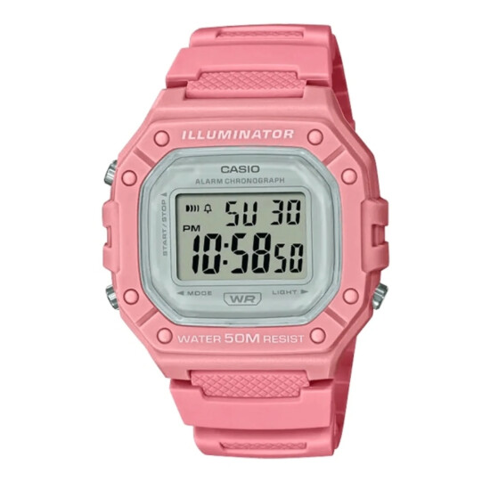 Reloj CASIO W218HC-4AVDF Resina Rosada Esfera 42mm 0
