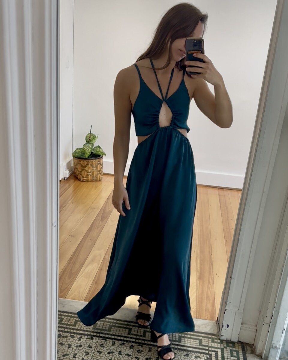 Vestido Astral - Petróleo 
