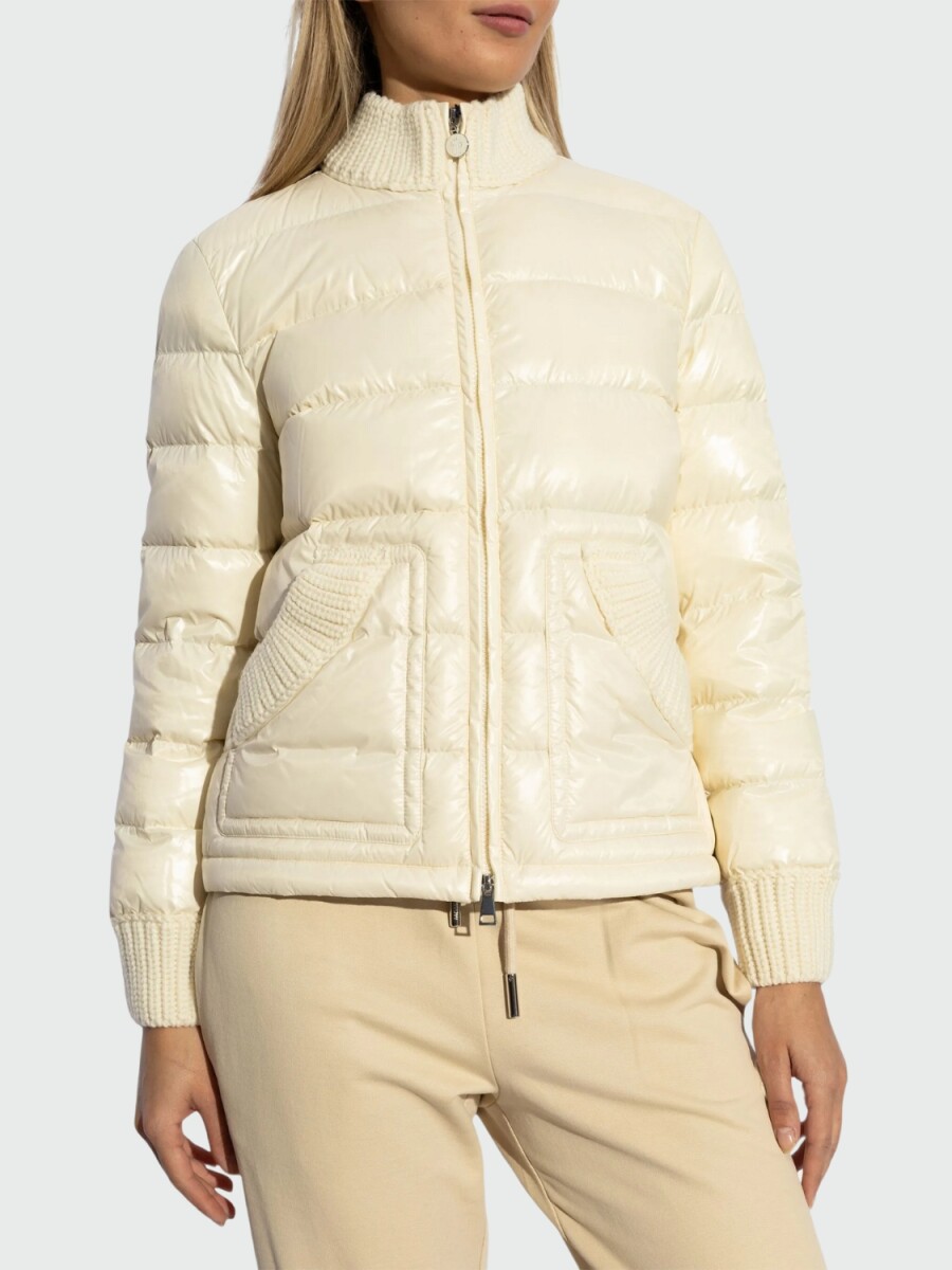 Moncler - Chaqueta rellena de plumas con ribetes de lana, Arcelot - 0 