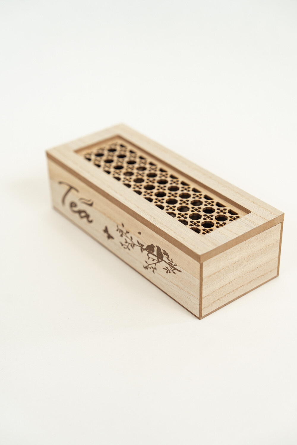Caja Para Té Esterilla, 3 Separadores Color Unico