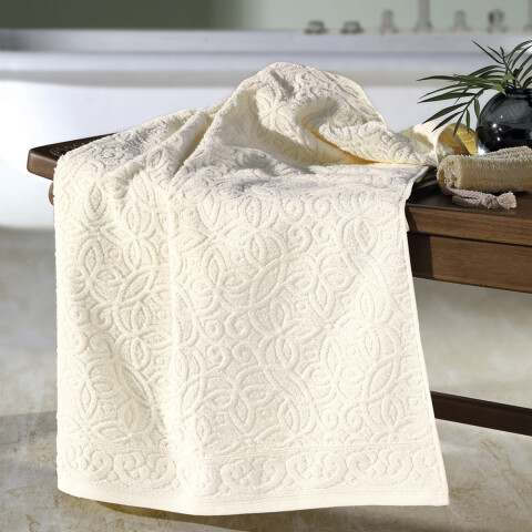 Toalla Baño Dohler Jacquard Provenza 70 x 140 cm 100% Algodón NATURAL