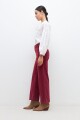 Pantalon Paulina de pana bordo