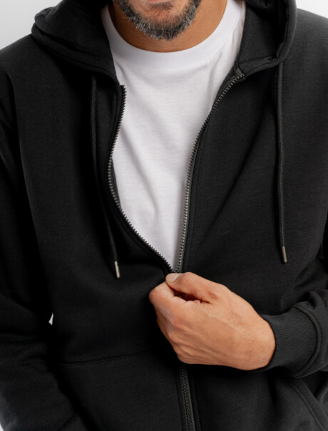 Campera felpa Enzo negro