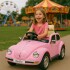 Auto Eléctrico Fusca Escarabajo A Batería Bje1818 ROSA