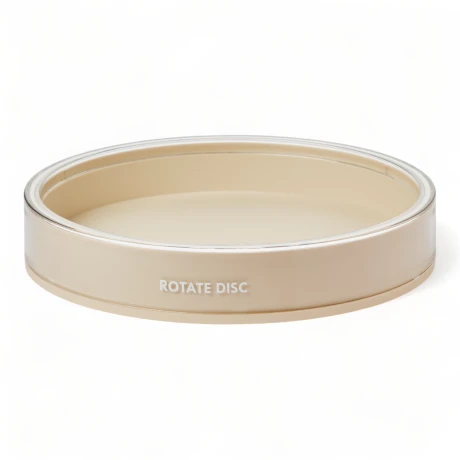 Bandeja O Plato Organizador Giratorio 24cmD 360º Antideslizantes Beige