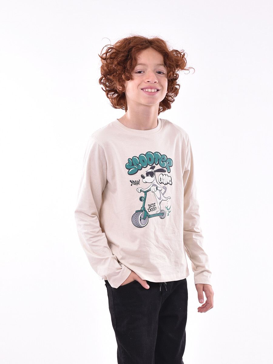 REMERA GUIM - BEIGE 