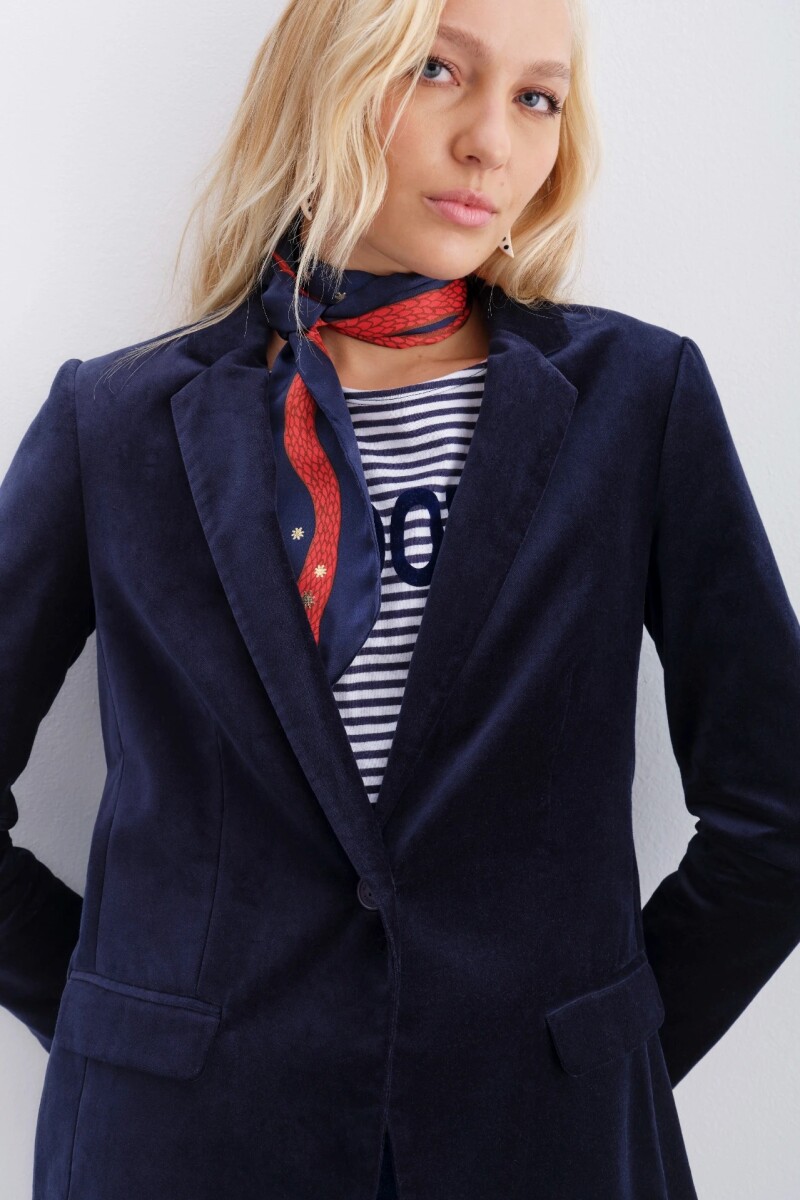 Saco Taylor Velvet Azul