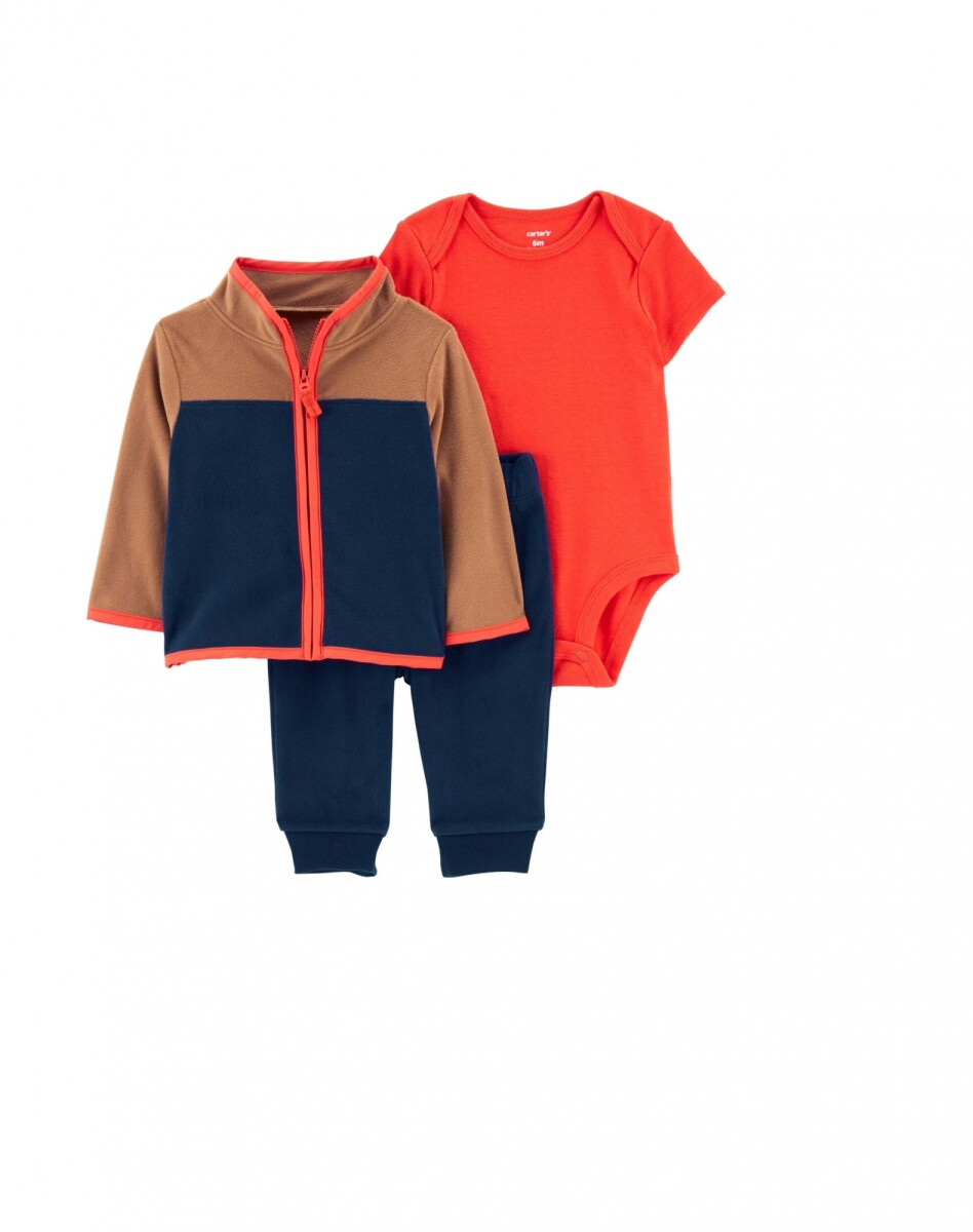 Conjunto Micropolar Carters Blue Brown 