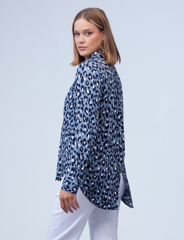 Camisa Animal Print GRIS/MULTI