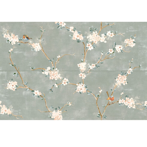 PORCELANATO PARA PISO Y PARED DECORADO DE 40X120 GAMAS DE VERDE