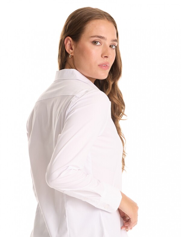 Camisa Clasica Algodon BLANCO