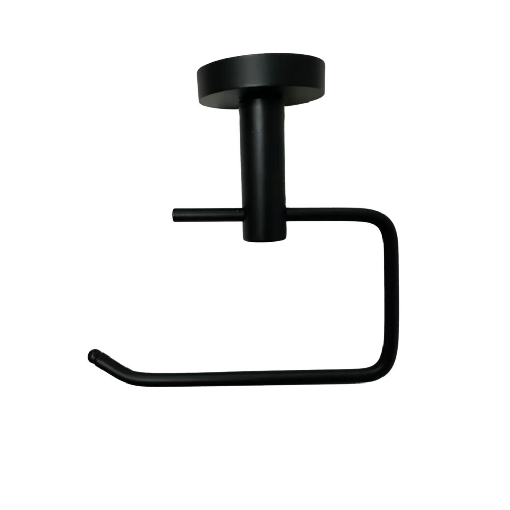 Portarollo negro mate sin tapa Milano Dmc Portarollo Negro Mate Sin Tapa Milano Dmc