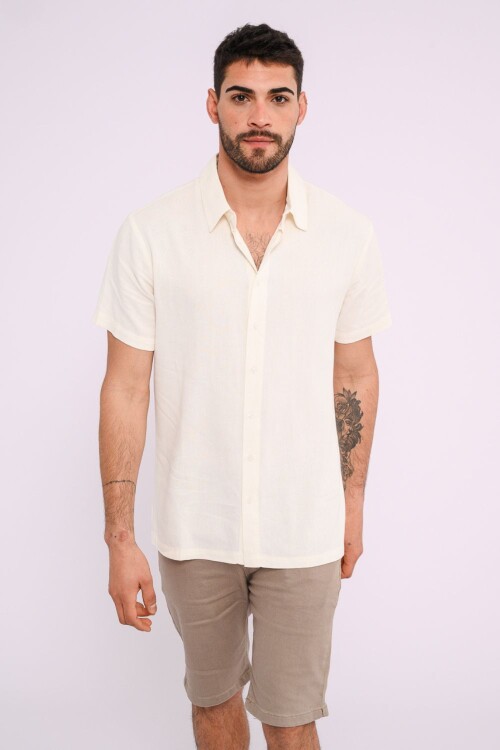 Camisa manga corta Crudo