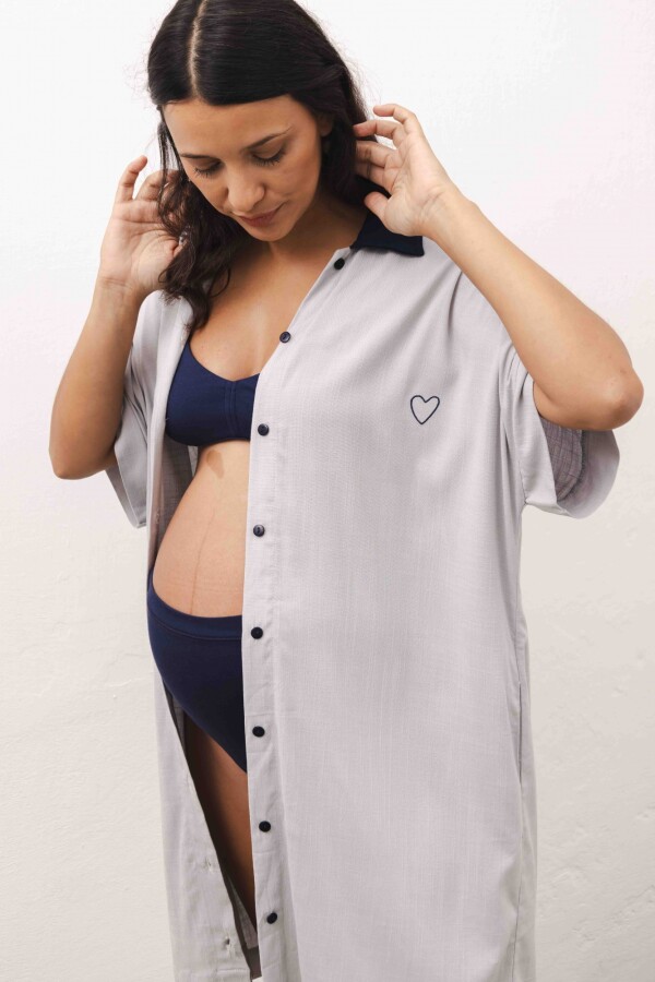 Camisa Maternal Pupa Gris