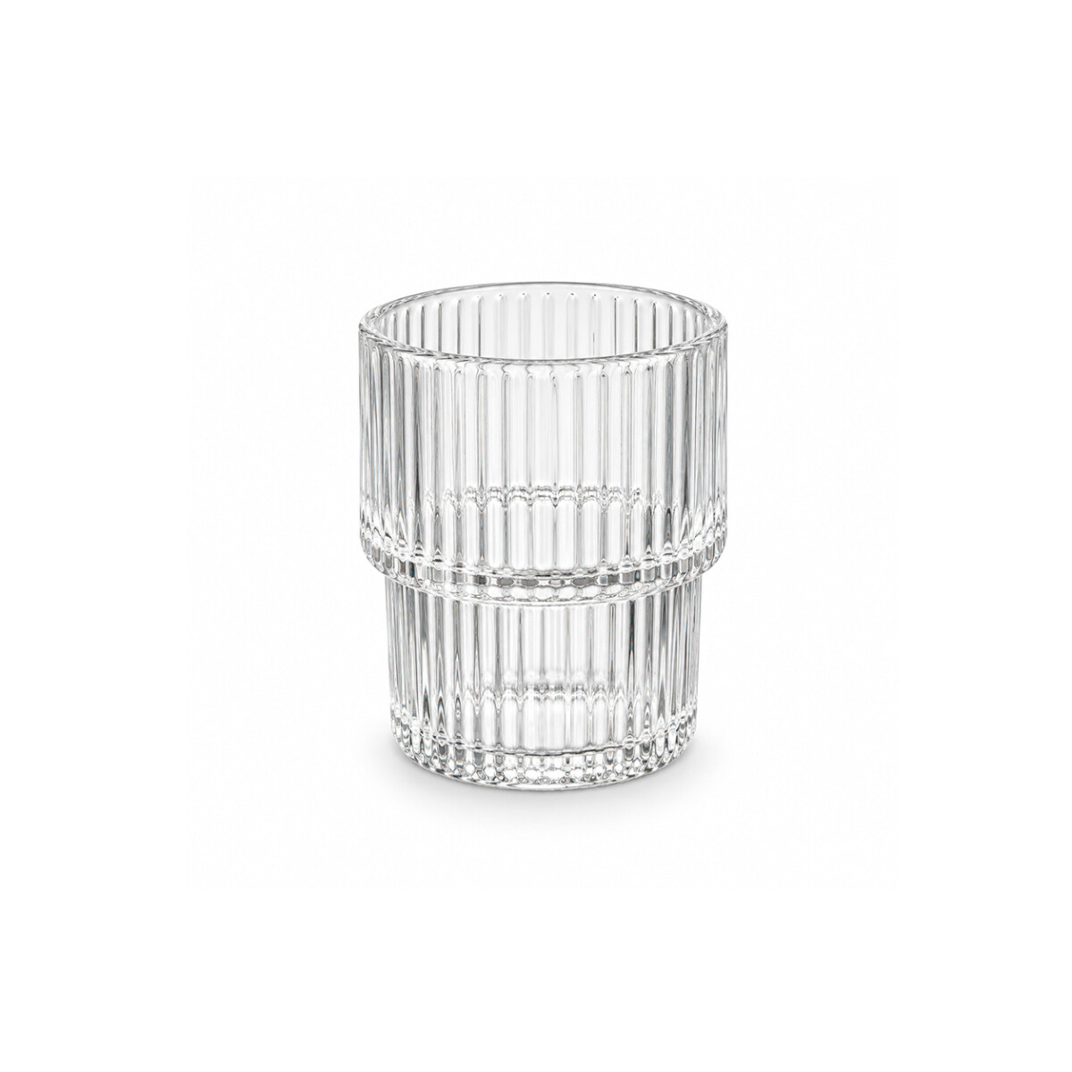 Vaso de Vidrio Acanalado 