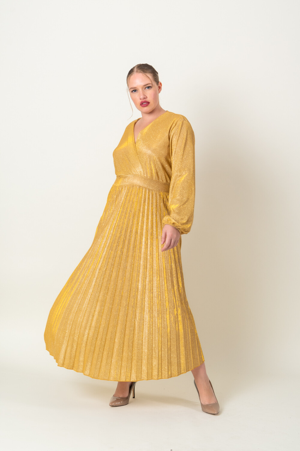 VESTIDO HAZEL Dorado