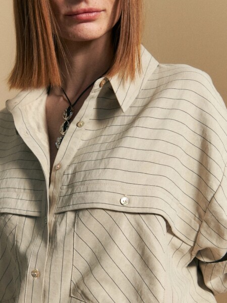 CAMISA ALLIE ORBITA TOSTADO