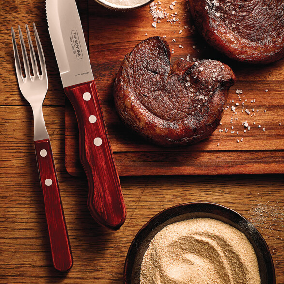 Tenedor rojo Jumbo (1 pz.) "Polywood" -TRAMONTINA TN9211