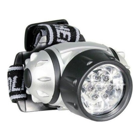 Linterna minera a pilas con 7 LEDs y banda elástica ajustable Linterna minera a pilas con 7 LEDs y banda elástica ajustable