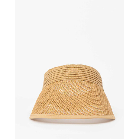 Visera Efecto Rafia Marron Beige